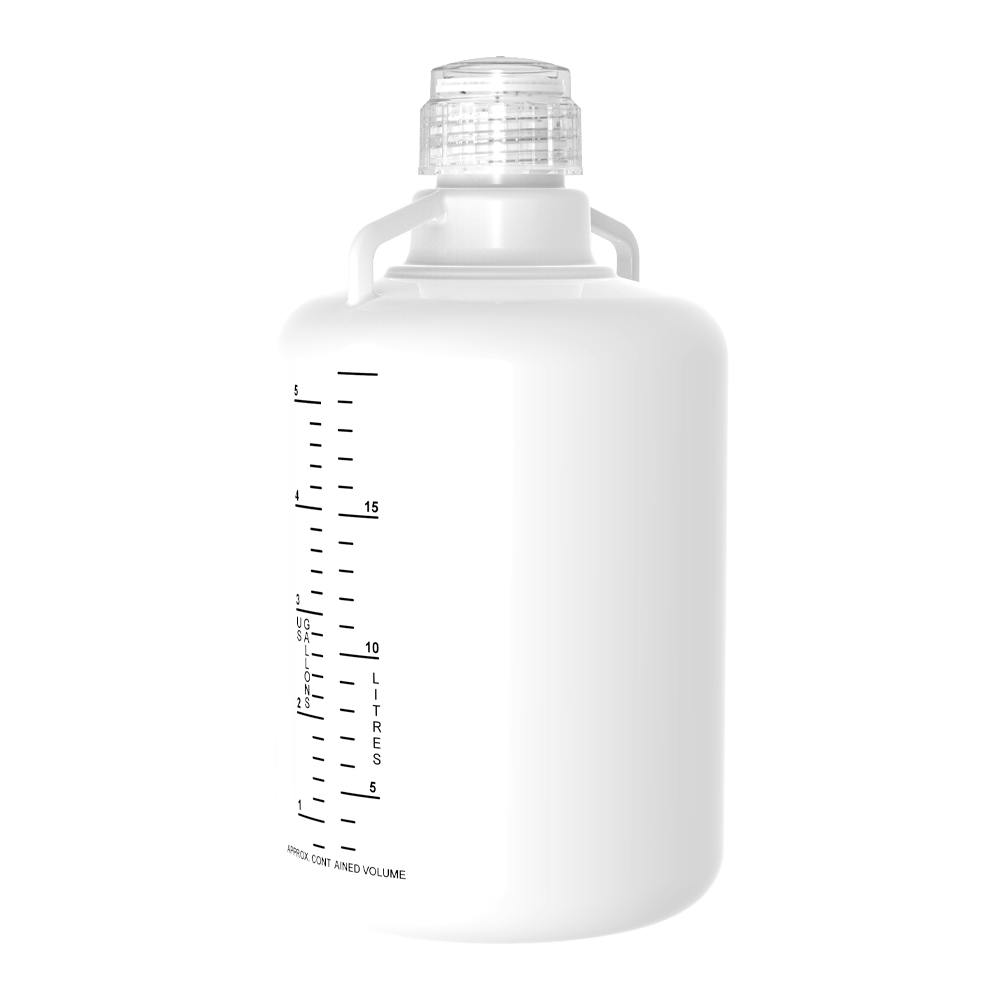20 Liter Natural Polypropylene UniStore™ Industrial-Grade Round Carboy with 83mm Natural Screw Cap
