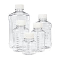 2 Liter PET PharmaTainer™ Square Sterile Lab Bottle with 48mm Cap - Case of 20