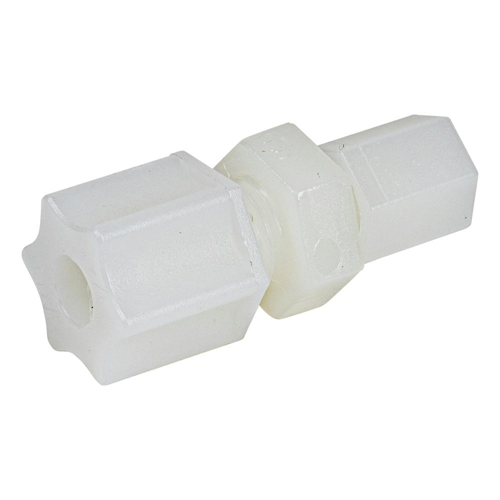 1/4" OD Compression x 1/8" OD Compression Nylon JACO Reducing Union Connector