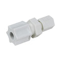 1/4" OD Compression x 1/8" OD Compression Polypropylene JACO Reducing Union Connector