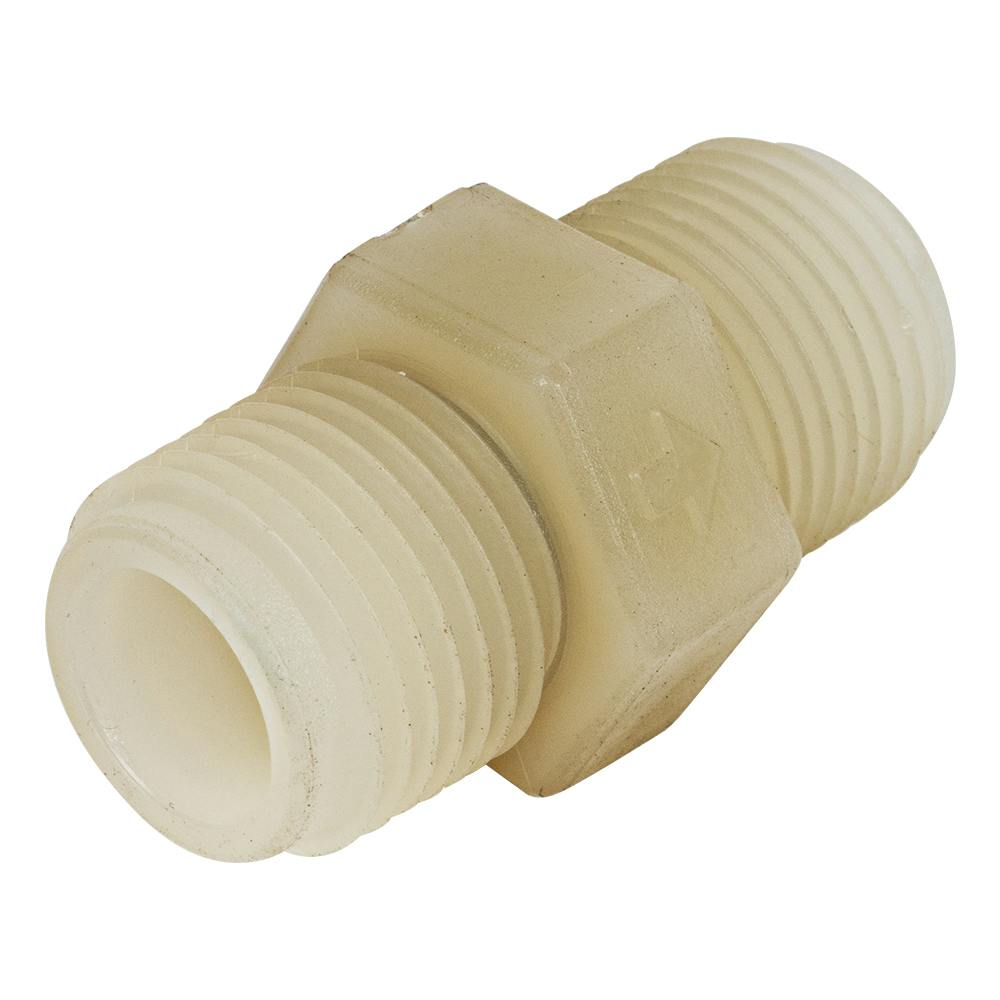 3/8" MNPT x 3/8" MNPT Jaco Natural PVDF Check Valve with Viton™ O-Ring