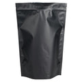 9" W x 13-1/2" L + 4-3/4" BG x 5 mil Thick Black Stand-Up Barrier Zipper Pouch - Case of 500