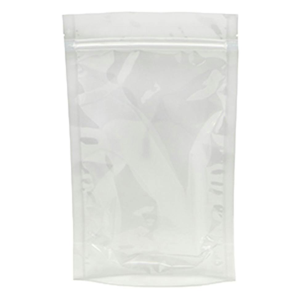 11-3/4" W x 17-1/4" L + 5-1/2" BG x 3.5 mil Thick Clear Stand-Up Barrier Zipper Pouch - Case of 250