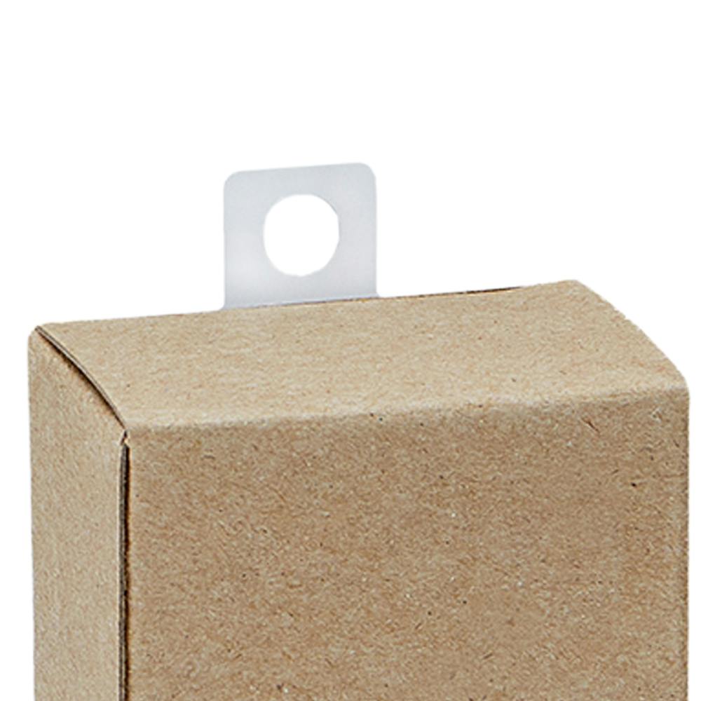 Round Hole rPETG Self-Adhesive Hang Tabs - 36 Tabs per Sheet; 14 Sheets per Package