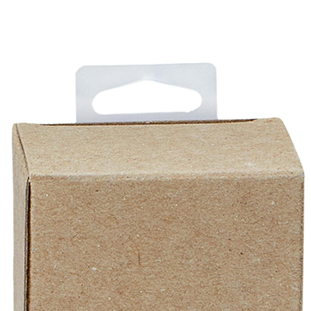 Delta Hole rPETG Self-Adhesive Hang Tabs - 20 Tabs per Sheet; 25 Sheets per Package