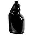 32 oz. Black PET Oval Spray Bottle with 28/400 Neck (Sprayer Sold Separately)