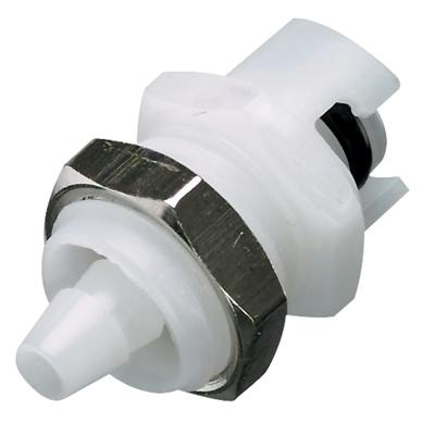 1/16" Hose Barb SMC Series Subminiature Acetal Panel Mount Insert - Straight Thru (Body Sold Separately)